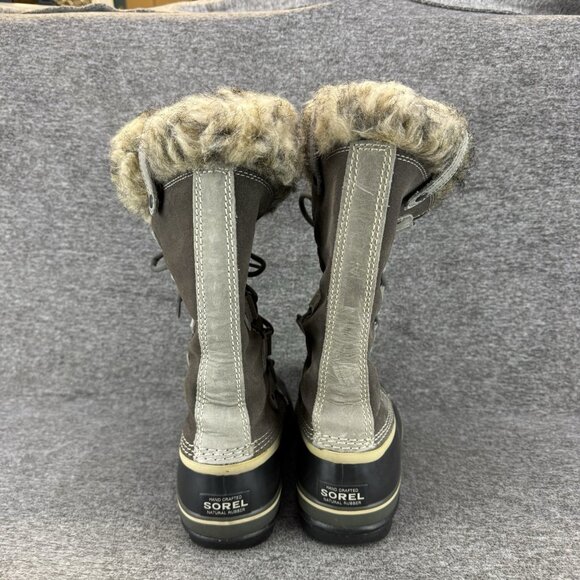 ✅Sorel Boot Womens 8 Joan Of Arctic Waterproof Lace Up Tall Winter Boot Fur Trim - Picture 6 of 9